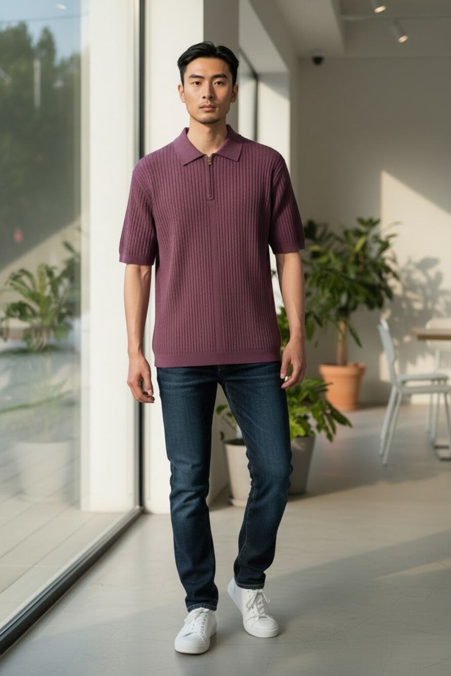 REISS Rathie Short Sleeve Textured Jumper Size XL NEW Bordeaux Red Maroon $160